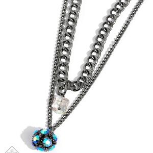 Gun Metal Necklace Set